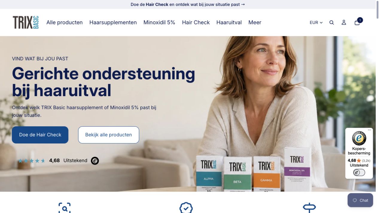 TRIX Basic Shopify webshop